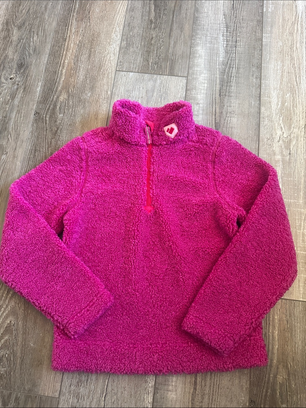 Obermeyer Hot Pink Plush Half-Zip Puffer Fleece